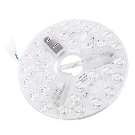 Pongnas Ventilateur de Plafond Kit de Lumière du Plafond Ventilateur LED Remplacement de la Lumière 3000K 4200K 6500K 3 Couleur