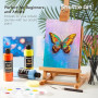 Shuttle Art Peinture Acrylique, Set de 18 Couleurs Flacons (250ml/8,45oz), Richement Pigmentée, Lot de Peinture Acrylique pour A