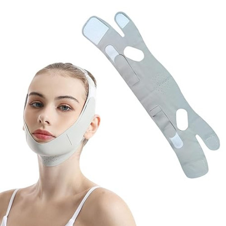 Gaine Visage, 1 pièce Gaine Menton, Mentonniere Apnée Du Sommeil, Gaine Double Menton, Masque Double Menton, Éliminez le double