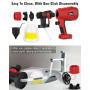 Taingwei Pulvérisateur de peinture sans fil pour batterie Milwaukee M18 18 V, pistolet de pulvérisation HVLP pour armoires, voit