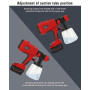 Taingwei Pulvérisateur de peinture sans fil pour batterie Milwaukee M18 18 V, pistolet de pulvérisation HVLP pour armoires, voit