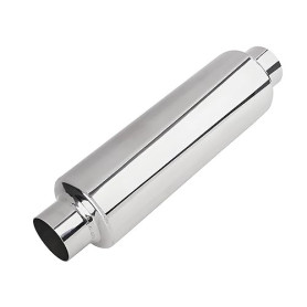 Silencieux, Silencieux Echappement Voiture en Acier Inoxydable de 305 mm avec Sortie D'air de 63 mm Echappement Voiture Universe