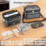 TLPEMN Gamelle Chauffante, 1.2L Electrique Lunch Box Chauffante Rechargeable, Boite Chauffante Repas Portable à Chauffage Rapide
