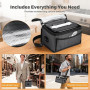 TLPEMN Gamelle Chauffante, 1.2L Electrique Lunch Box Chauffante Rechargeable, Boite Chauffante Repas Portable à Chauffage Rapide