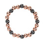 Mikovivi Bracelet en Cuivre pour Femme, 99,99% de Cuivre pur avec Aimants 3500 Gauss Bracelet de Perles pour Homme et Femme