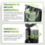 WETIE Extracteur de Jus de Fruits et Légumes Entiers, Extracteurs lents avec Goulotte XXL 120mm, sans BPA, 99% de Rendement, Fac