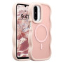UEEBAI Coque Magnétique pour Samsung Galaxy A26 5G, Wave Frame Étui en Silicone Liquide avec Recharge sans Fil, Housse de Protec