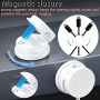 Rliocvhe 10 Pièces Magnetique Clips Câble, Supports de Câbles Totatifs à 360° Organisateur de Charge, Range Cable Bureau Managem