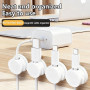 Rliocvhe 10 Pièces Magnetique Clips Câble, Supports de Câbles Totatifs à 360° Organisateur de Charge, Range Cable Bureau Managem