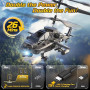 DEERC Hélicoptère télécommandé, Avion RC pour Enfants et Adultes, Hélicoptère RC 2,4 GHz, Temps de vol de 30 Minutes, lumières L