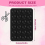 Giantree Lot de 2 coques de téléphone en silicone avec ventouse, support adhésif pour téléphone portable, support antidérapant m