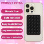 Giantree Lot de 2 coques de téléphone en silicone avec ventouse, support adhésif pour téléphone portable, support antidérapant m