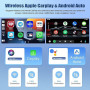 CAMECHO 2+64G Android 15 Carplay Autoradio pour VW Golf 5 6 Skoda Passat Polo Tiguan Seat Skoda, sans Fil Carplay & Android Auto