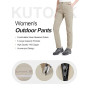 KUTOOK Pantalon Cargo Femme Outdoor Pantalon de Randonnée Travail Trekking Montagne Respirant Impermeable Séchage Rapide