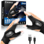Hinshark Idee Cadeau Fete des Peres, Rechargeable Pêche Gants LED, Idee Cadeau Papa Anniversaire Homme Original Fête des Pères,