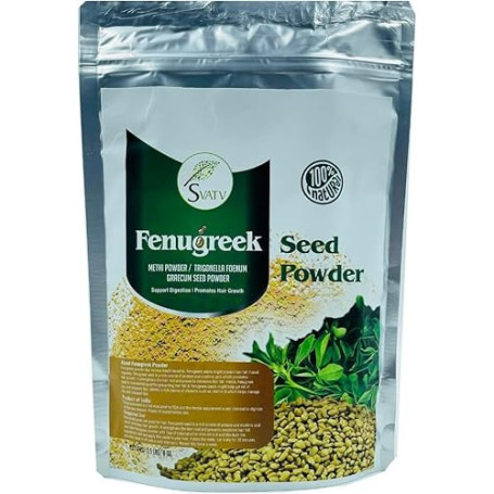 SVATV Fenugreek Powder| Trigonella foenum-graecum | Indian cuisine | Best for Hair - 227 Grams