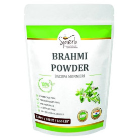 Spierb Brahmi Poudre - 250gm - Powder 100% naturelle sans produits chimiques pour la croissance des cheveux | Bacopa Monnieri |