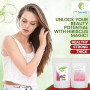 Poudre d'Hibiscus pour Cheveux et Peau 100 gr - utilisation dans les formulations de soins de la peau et des cheveux - 100% Natu