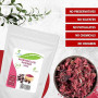 Poudre d'Hibiscus pour Cheveux et Peau 100 gr - utilisation dans les formulations de soins de la peau et des cheveux - 100% Natu