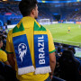 VINTORKY Écharpe de supporter de football : Argentine 2026 - Accessoire idéal pour les matchs - Écharpe homme avec pompon, acces