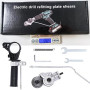 Plaque de perceuse électrique en métal avec cisailles - Embout de grignoteuse, pinces à tôle pour visseuse sans fil, double tête
