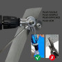 Plaque de perceuse électrique en métal avec cisailles - Embout de grignoteuse, pinces à tôle pour visseuse sans fil, double tête