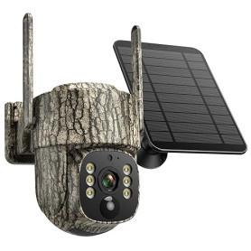 VOOPEAK Camera Chasse 4G Solaire, Camera de Chasse Connectée Telephone avec Carte SIM, Caméra de Chasse Vision Nocturne Communic