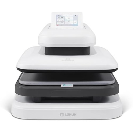 LOKLiK ImPress Auto Heat Press 2 - Presse à transfert automatique pour personnaliser des t-shirts, pulls, couvertures, serviette