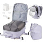 WEPOET Sac a Dos Compression Sous Vide Homme Femme Sac Airbag Travel Sous Vide Imperméable Sac à Dos Voyage Cabine Avion 40x30x2