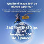 Bundle Standard DJI Osmo 360, caméra 360 avec imagerie 360° de 1 Pouce, vidéo 360° en 8K Native, Photo 360° en 120 MP, étanche,