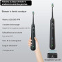 Kit de nettoyage buccal 2-1 - Hydropulseur dentaire et brosse à dents électrique - Brosse à dents et fil dentaire - Pour le nett