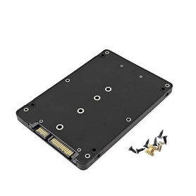 JZK Adaptateur M.2 NGFF SSD vers SATA 2,5 Pouces, 7 mm d'épaisseur boîtier Disque Dur, convertisseur SSD NGFF basé sur clé B & M
