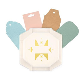 Vaessen Creative Perforatrice d'Angle 4-en-1 - Étiquettes Classiques - Matériel Scrapbooking pour Papier, Journaling, Cartes et