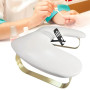 perfk Repose Main Manucure avec Support de Téléphone Réglable, Repose Main Ongle, Pose Main Manucure, Accoudoir en Forme de U Co