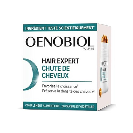 OENOBIOL HAIR EXPERT Chute de Cheveux - Nouvelle formule concentrée - Chute de cheveux- Favorise la croissance - Préserve la den