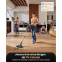 Proscenic P15 Aspirateur Balai sans Fil, 580W/55Kpa/70Min Aspirateur sans Fil Puissant,Brosse Anti-Enchevêtrement,Autoportante,T