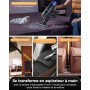 Proscenic P15 Aspirateur Balai sans Fil, 580W/55Kpa/70Min Aspirateur sans Fil Puissant,Brosse Anti-Enchevêtrement,Autoportante,T