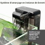 NICREW Slim Filtre Extérieur Aquarium, Filtre Ajustable à 3 Niveaux pour Aquarium jusqu'à 20 L, 160 LPH, 3W