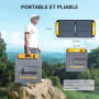 VTOMAN Jump 600X Station électrique Portable avec 110W Panneau Solaire - 600W/299Wh Générateur Solaire LiFePO4 Batterie électriq