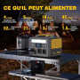 VTOMAN Jump 600X Station électrique Portable avec 110W Panneau Solaire - 600W/299Wh Générateur Solaire LiFePO4 Batterie électriq