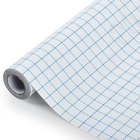 TMBMLPP Film de Transfert pour Traceur Vinyle, Lya Vinyl Papier Transfert pour Vinyle Adhésif, 30,5 cm x 500 cm, avec Grille D'a