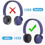 6 Pièces Coussinets d'Oreilles pour Casque, Housses de Casque Extensibles Lavables, Housses d'Oreilles pour Casque en Tissu Flex