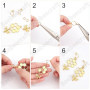 Beebeecraft 1 boîte 20 pièces Plaqué Or 18K Boucles d'oreilles à Tige avec Boucle Simple Cercle Géométrie Boucles d'oreilles Pot