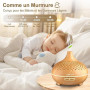 ZOVHYYA Diffuseur Huiles Essentielles 500ML Diffuseur Arômes Humidificateurs Diffuseur 14 LED avec Télécommande 3 Minuterie et A