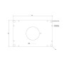 sauter Plaque d'insertion en aluminium ELP1.0 - 306 x 229 x 9 mm - Prépercée pour Trend, Perles, DeWalt - Avec bagues de réducti