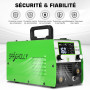 SPRIGHOLLY MIG160 Poste à Souder Inverter IGBT 160A 230V, 3 en 1 MIG Sans Gaz (FLUX MIG) / MMA/Lift TIG, Grand Écran LED, Léger 