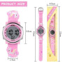 Vicloon Montre Enfant, Montre Enfant Étanche Numérique Sport, Montre Conception de Dessin Animé 3D Digitale, Montre Enfant LED R