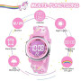 Vicloon Montre Enfant, Montre Enfant Étanche Numérique Sport, Montre Conception de Dessin Animé 3D Digitale, Montre Enfant LED R