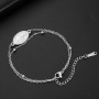 Amaxer Bracelet à breloques Vierge Marie pour femme, médaille miraculeuse, bijoux religieux, bijoux religieux, en acier inoxydab