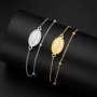 Amaxer Bracelet à breloques Vierge Marie pour femme, médaille miraculeuse, bijoux religieux, bijoux religieux, en acier inoxydab